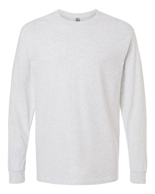 Men's Heavy Cotton™ Long Sleeve T-Shirt - Front - B04060023 - Ash