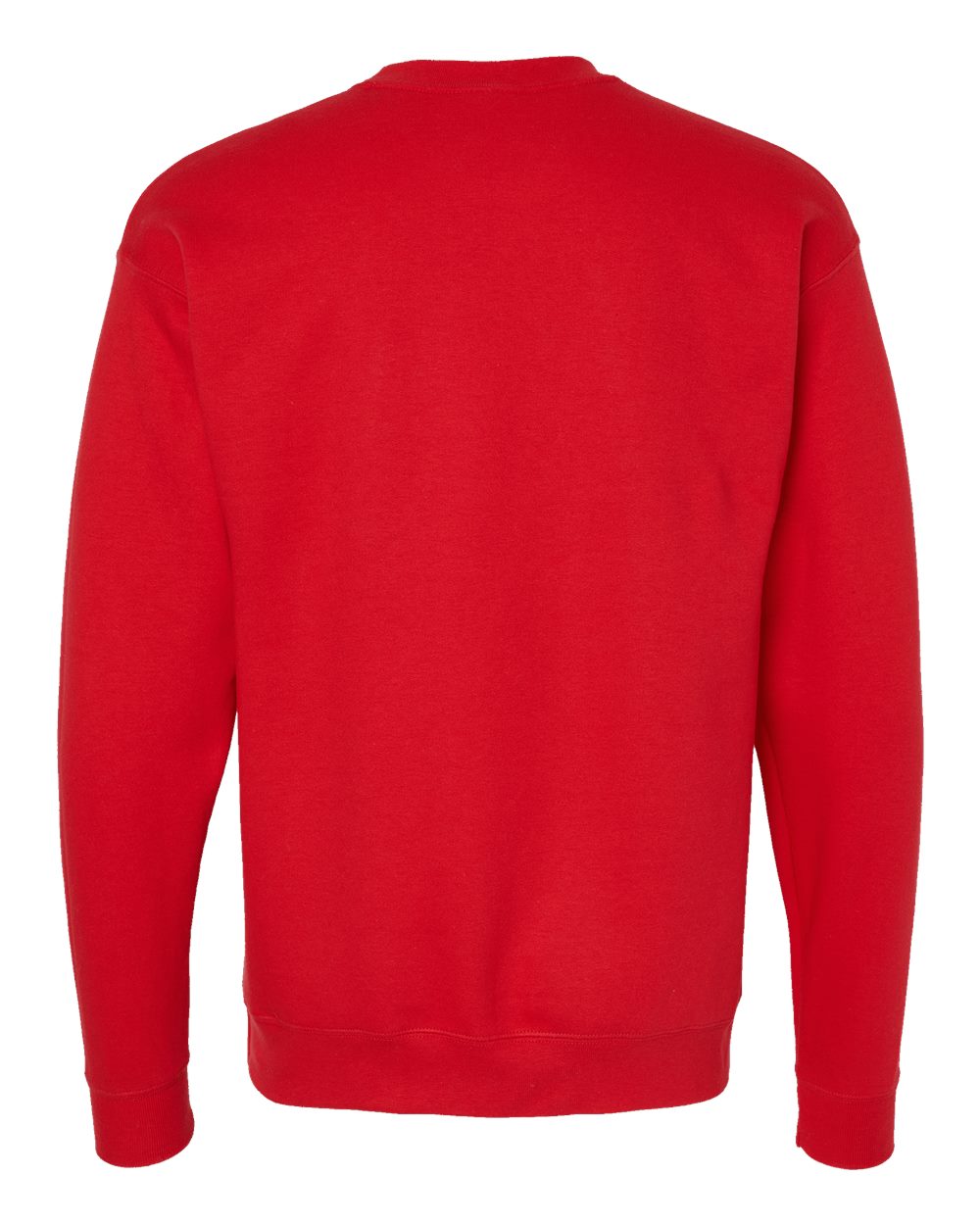 Unisex Perfect Sweats Crewneck Sweatshirt - Back - B02800103 - Athletic Red