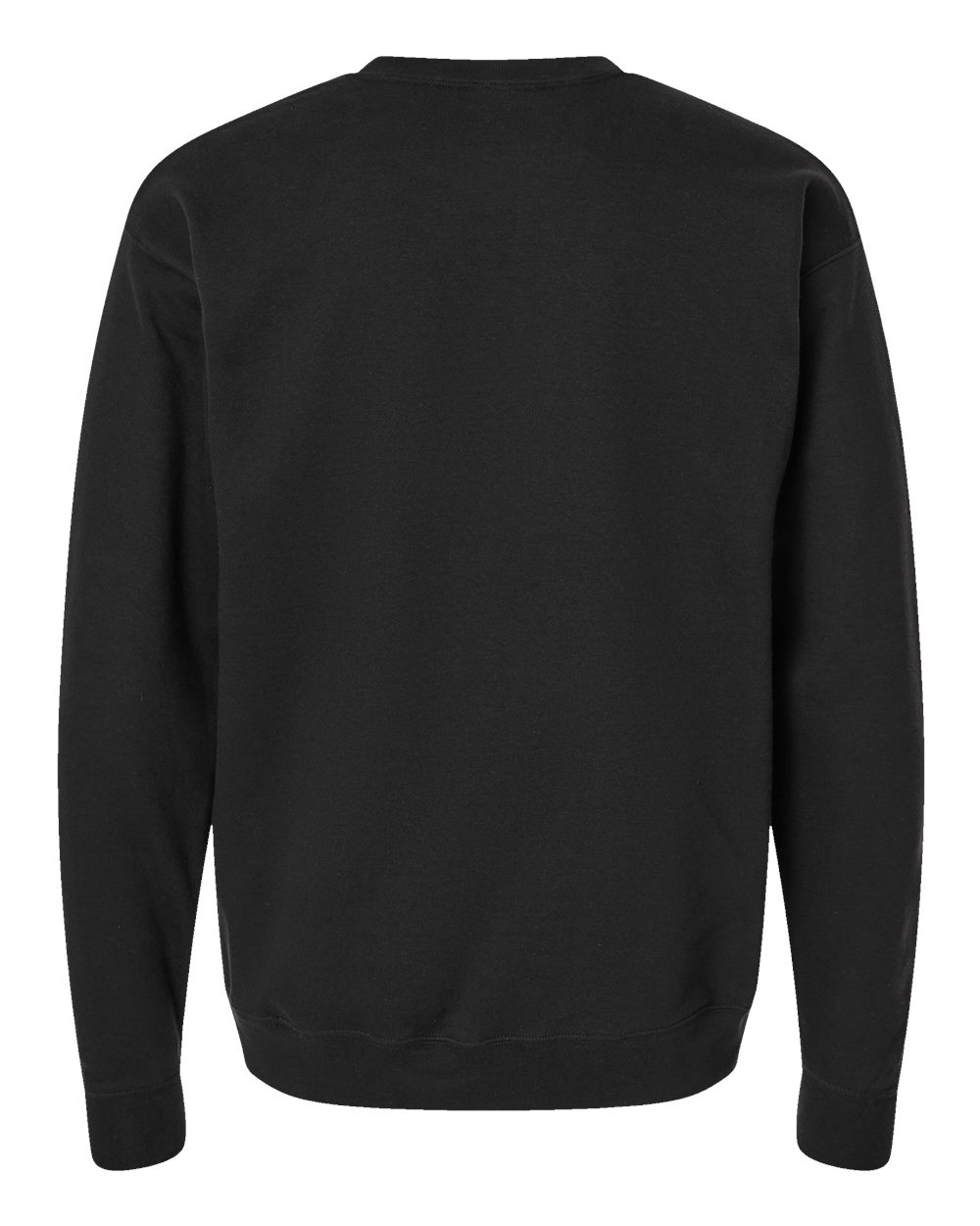 Unisex Perfect Sweats Crewneck Sweatshirt - Back - B02800503 - Black