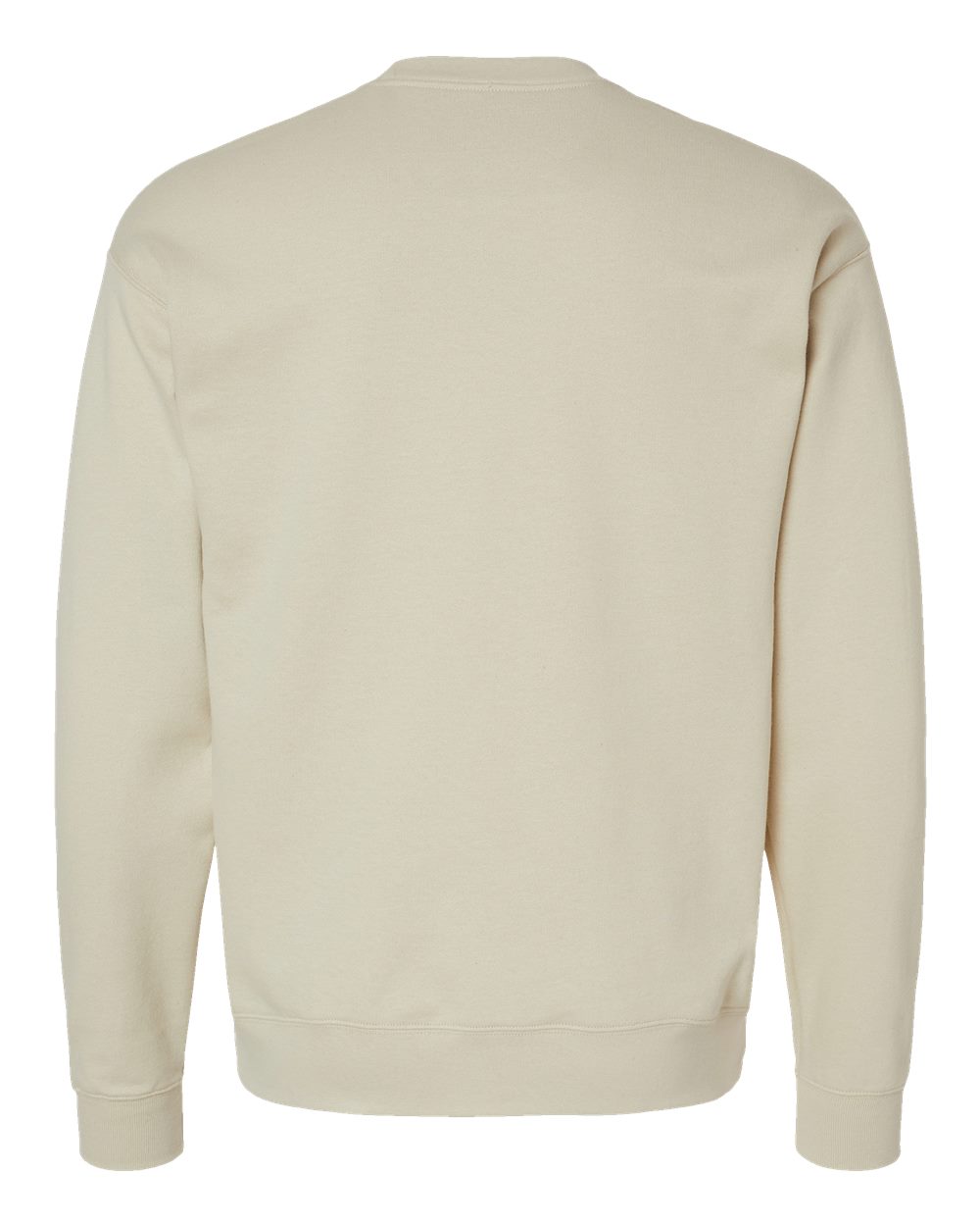Unisex Perfect Sweats Crewneck Sweatshirt - Back - B02800733 - Sand