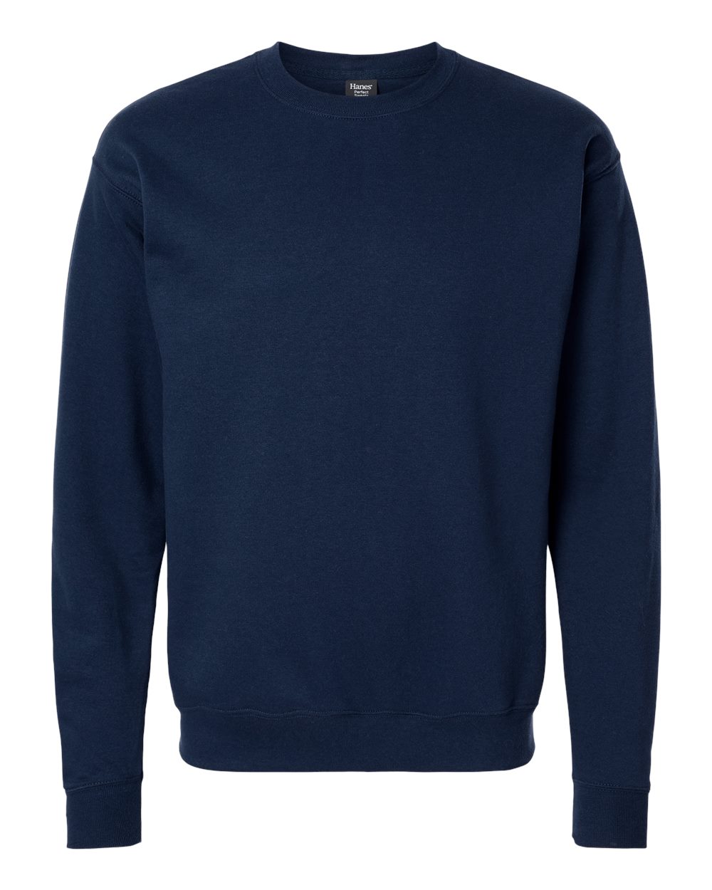Unisex Perfect Sweats Crewneck Sweatshirt - Front - B02800653 - Navy