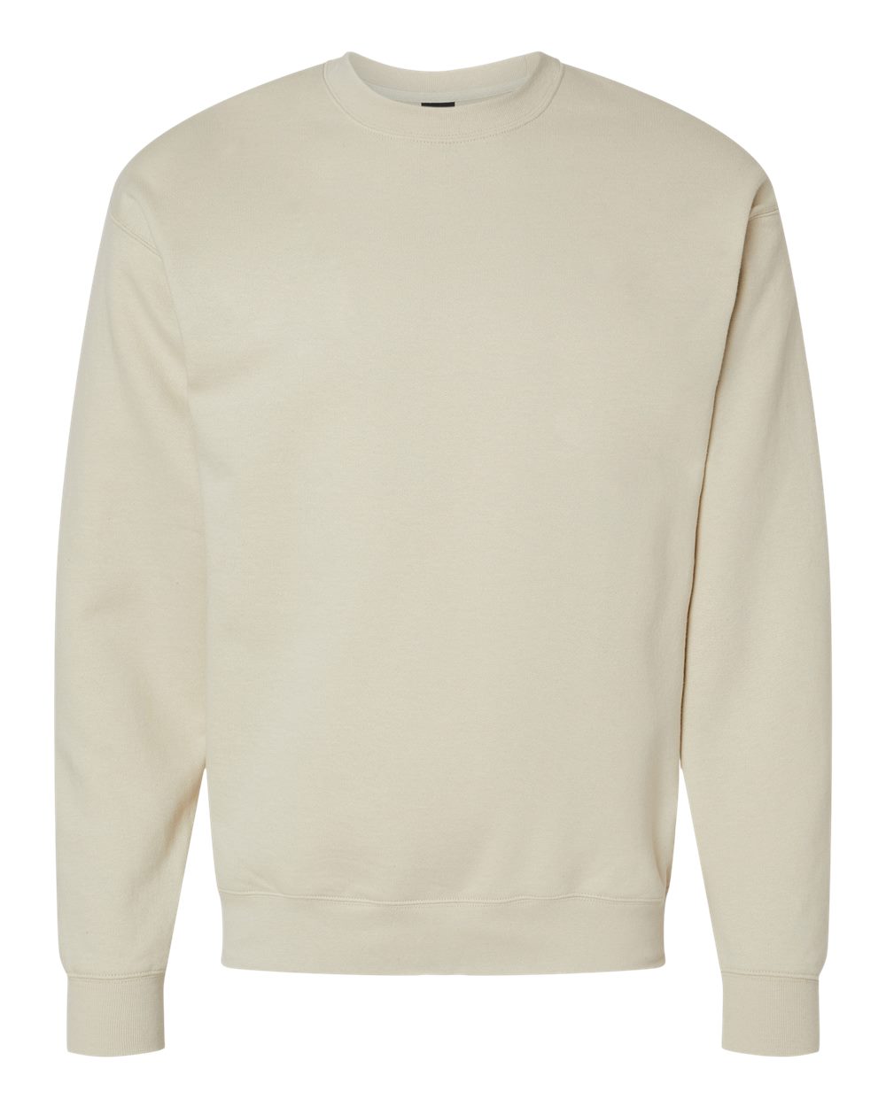 Unisex Perfect Sweats Crewneck Sweatshirt - Front - B02800733 - Sand