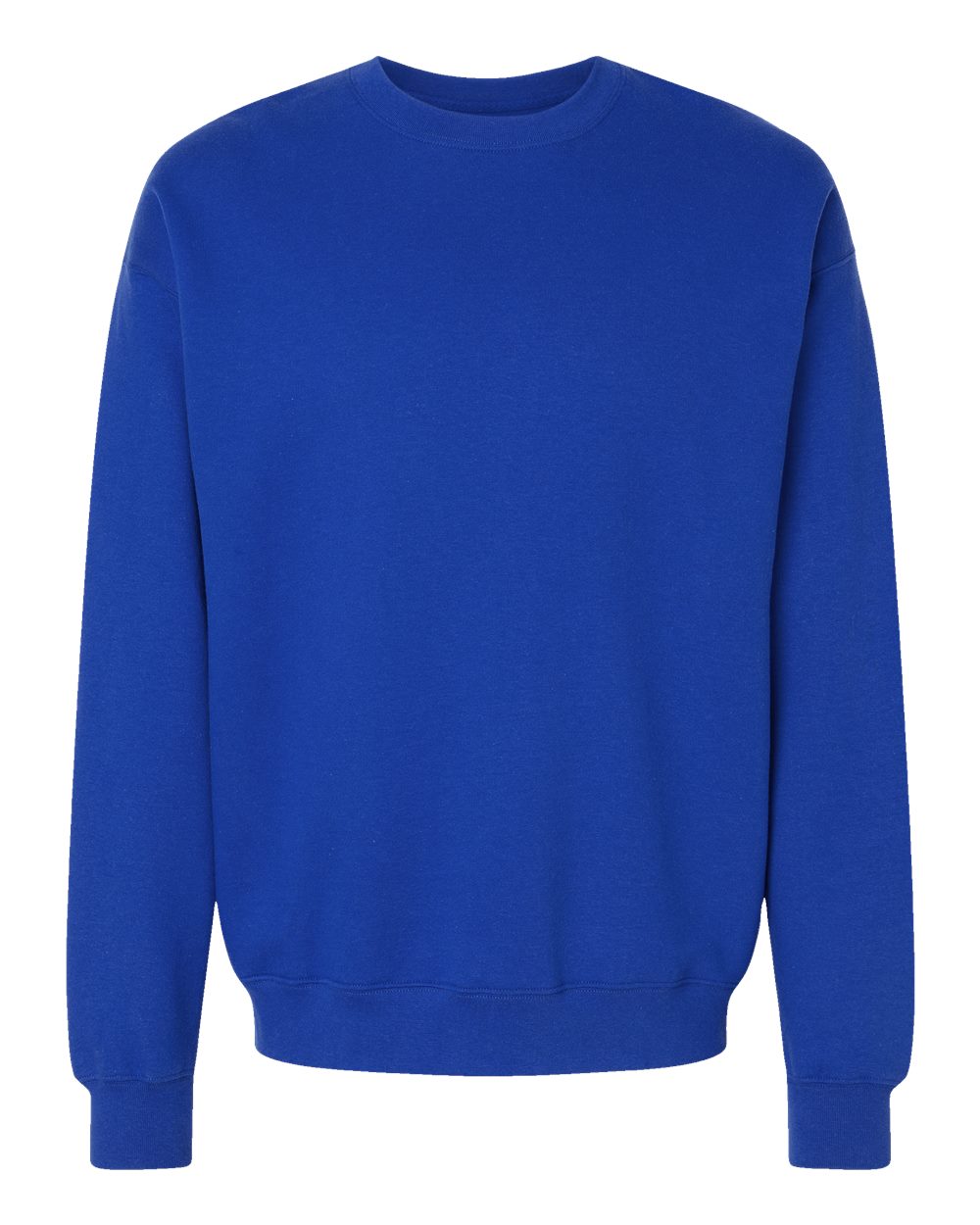 Unisex Perfect Sweats Crewneck Sweatshirt - Front - B02800883 - Deep Royal