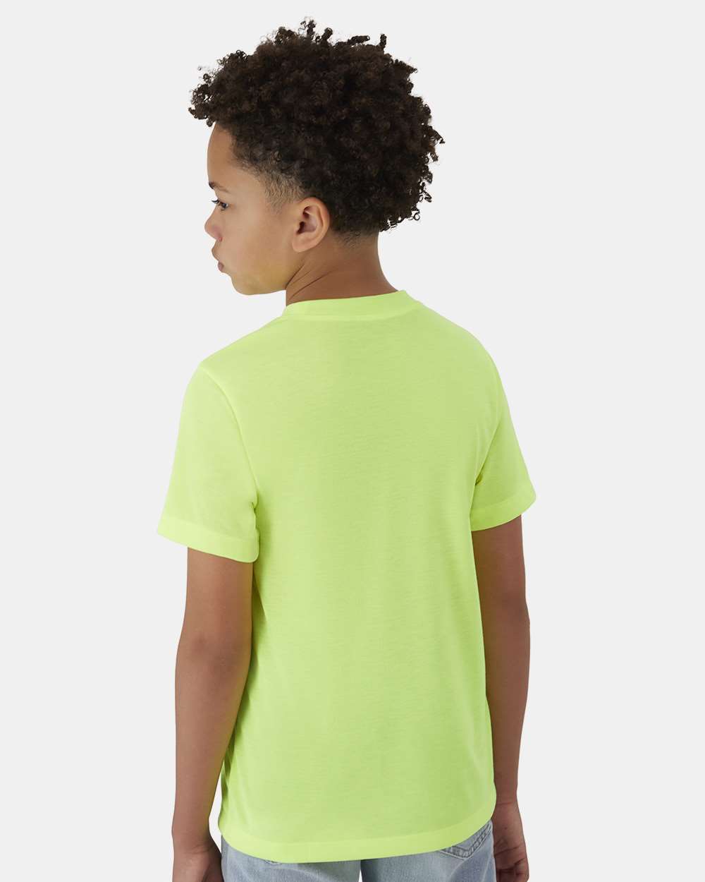 Youth Cool DRI® Cotton Touch T-Shirt - OnModelBack - B10200162 - Safety Green