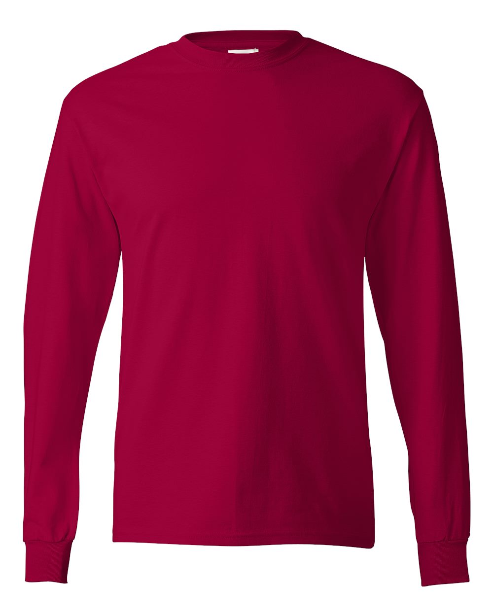 Authentic Long Sleeve T-Shirt - Front - B06000223 - Deep Red