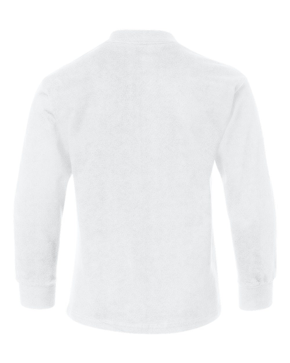 Youth Authentic Long Sleeve T-Shirt - Back - B34000002 - White