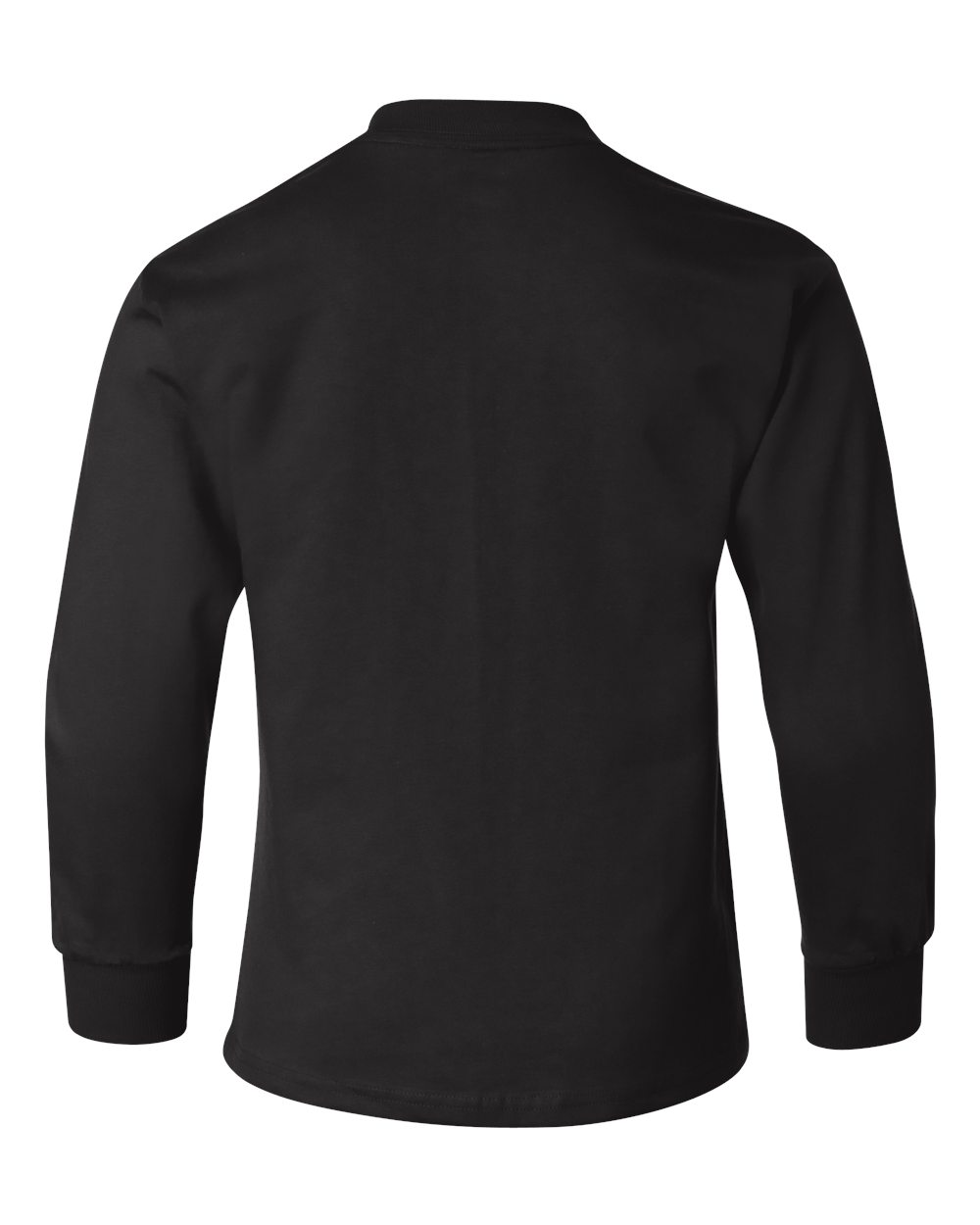 Youth Authentic Long Sleeve T-Shirt - Back - B34000502 - Black