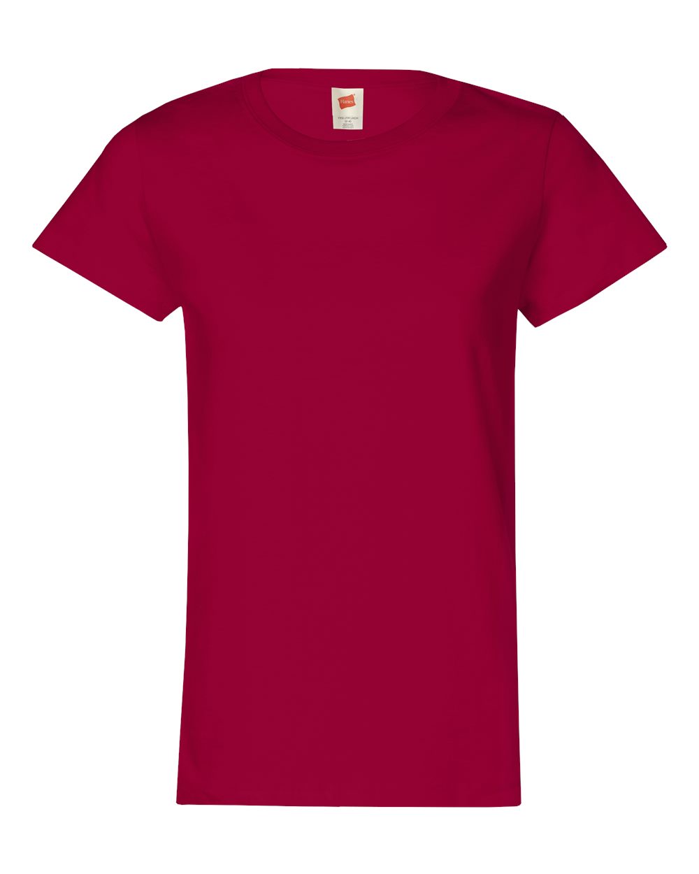 Women's Essential-T T-Shirt - Front - B50500228 - Deep Red
