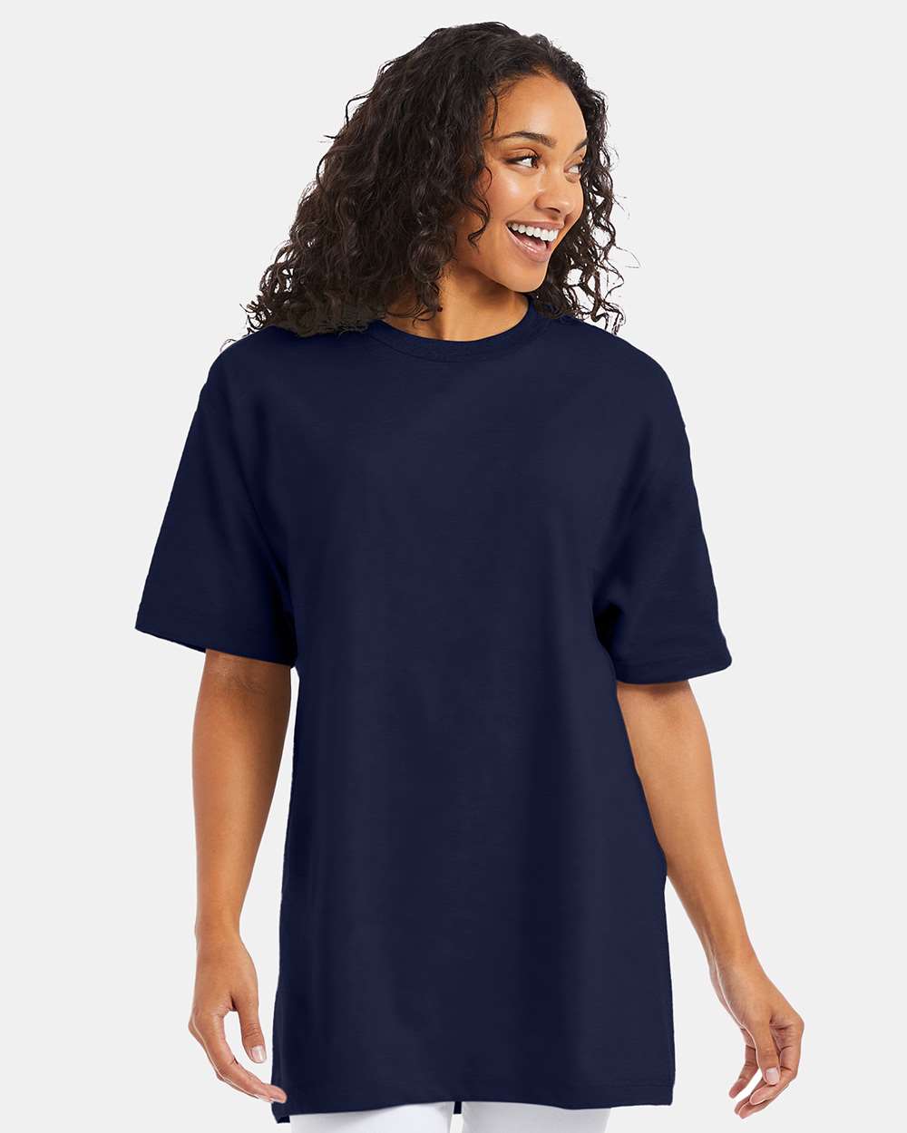 Beefy-T® Tall T-Shirt - OnModelFront - B06600655 - Navy