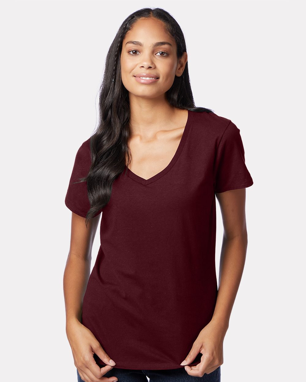Women's Perfect-T V-Neck T-Shirt - styleImage