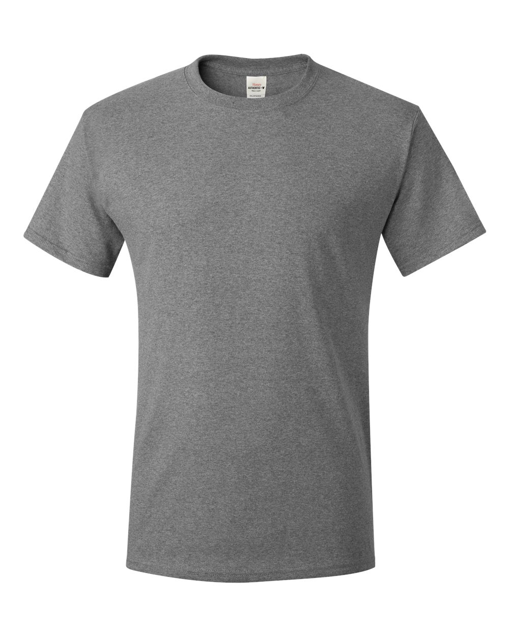 Unisex Authentic T-Shirt - Front - B00700133 - Oxford Grey