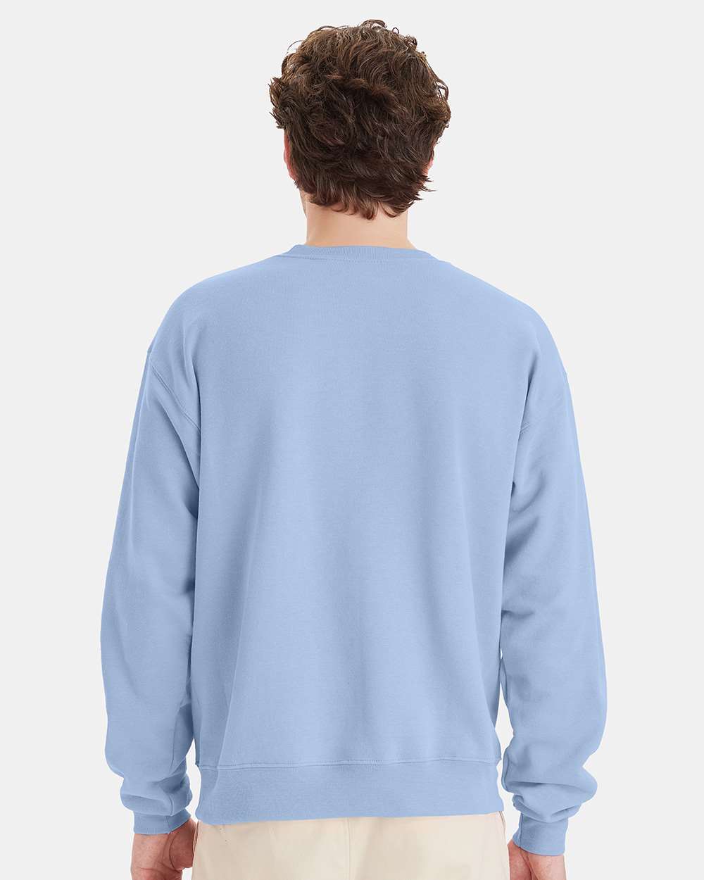 Unisex Ecosmart® Crewneck Sweatshirt - OnModelBack - B21000253 - Light Blue