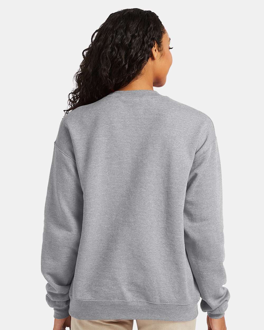Unisex Ecosmart® Crewneck Sweatshirt - OnModelBack - B21000583 - Light Steel