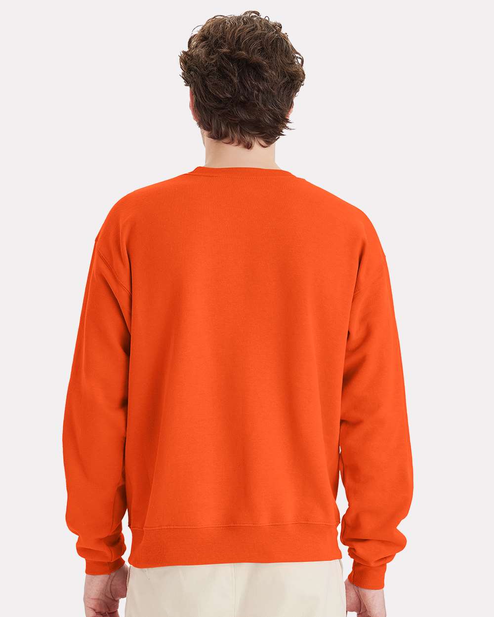 Unisex Ecosmart® Crewneck Sweatshirt - OnModelBack - B21000663 - Orange