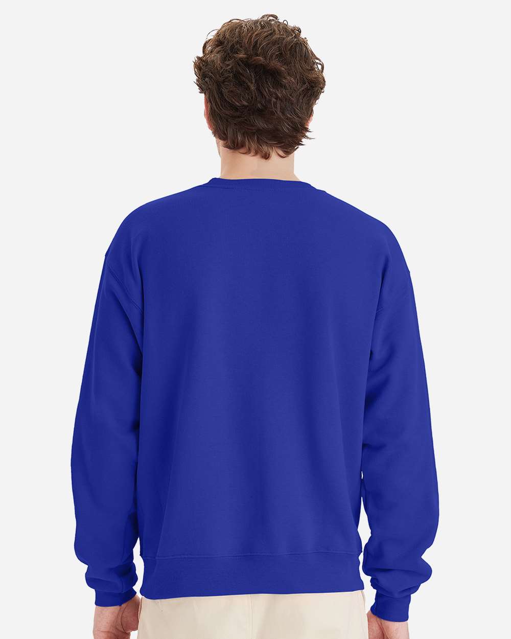 Unisex Ecosmart® Crewneck Sweatshirt - OnModelBack - B21000883 - Deep Royal