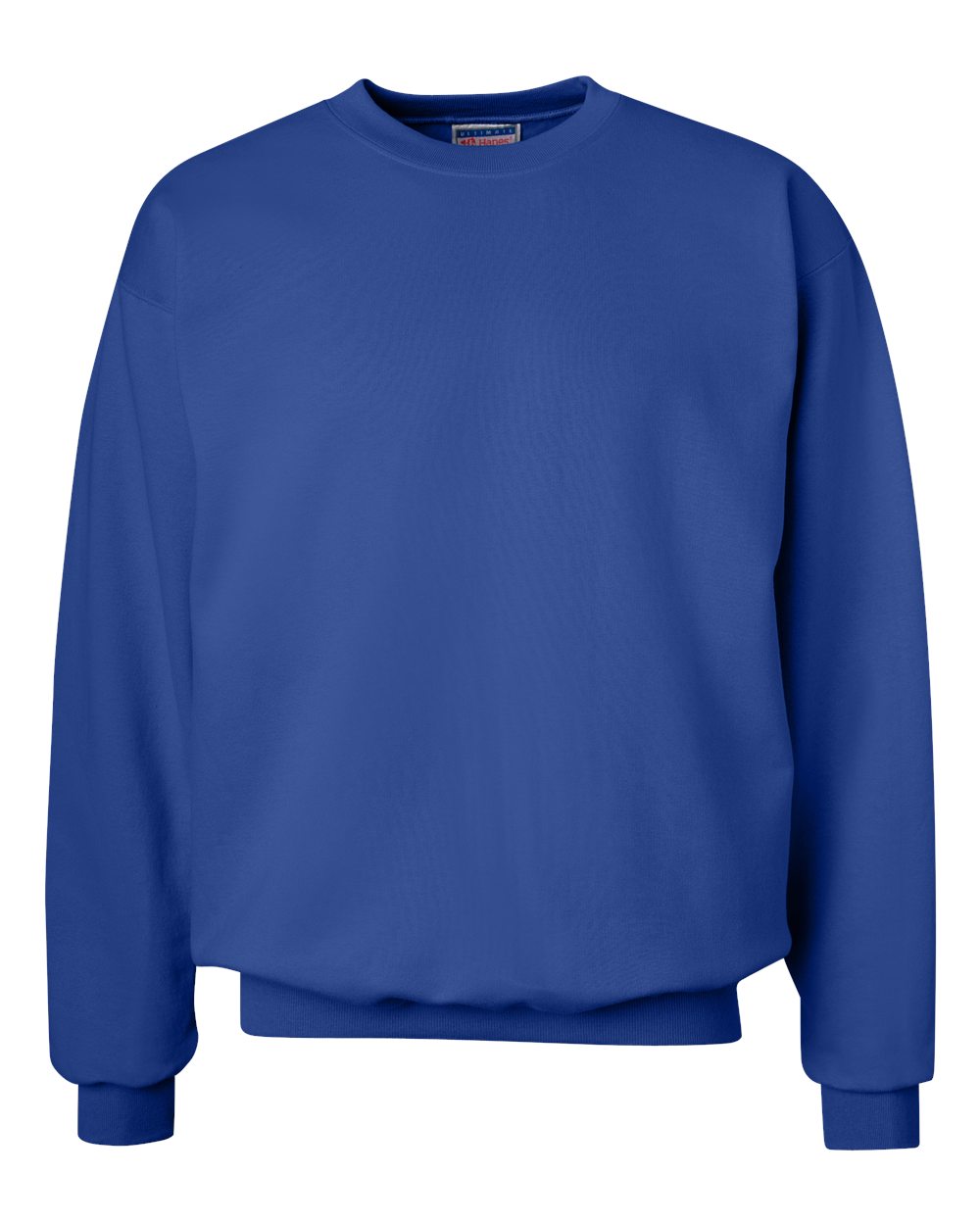 Unisex Ultimate Cotton® Crewneck Sweatshirt - Front - B21700883 - Deep Royal