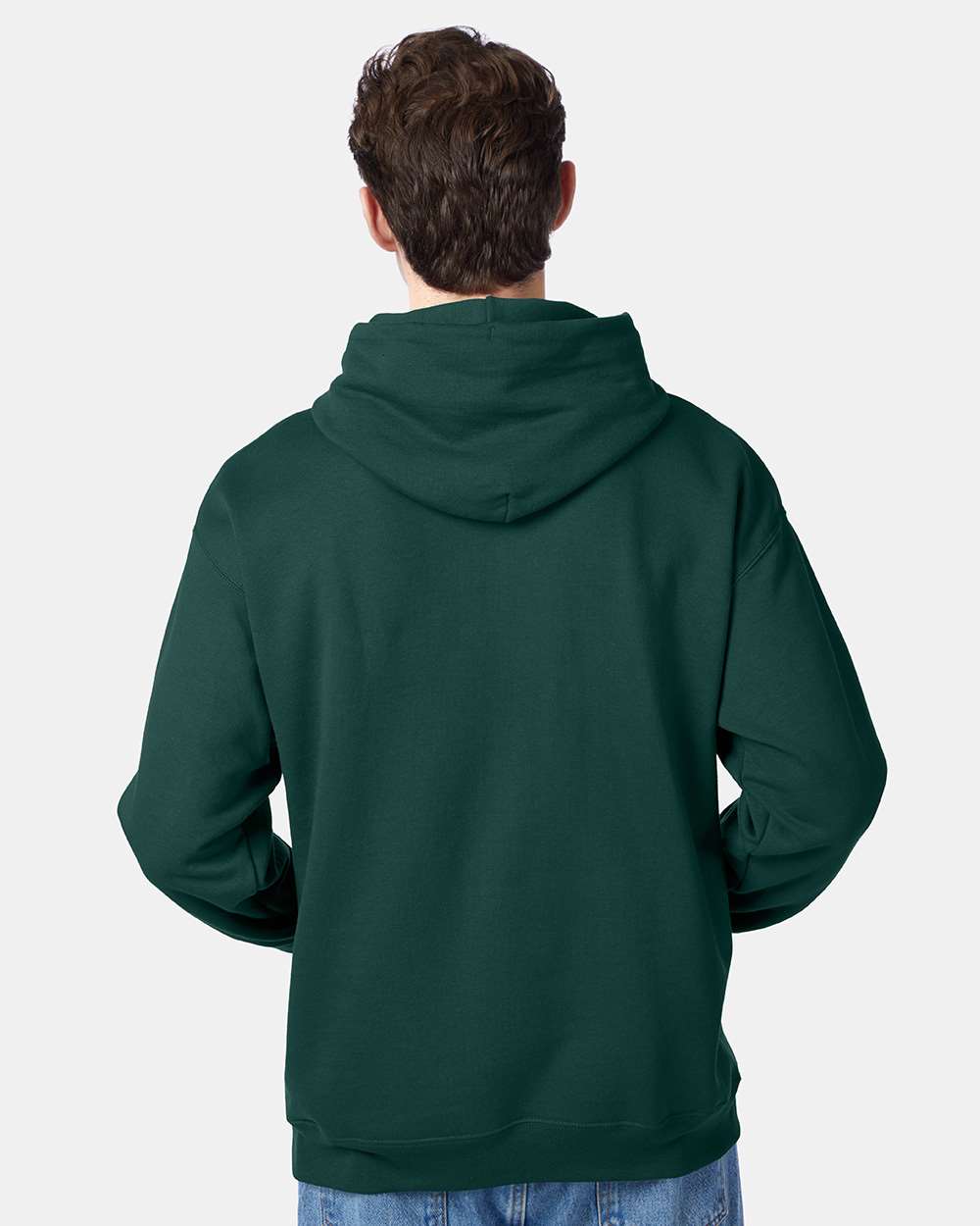 Unisex Ecosmart® Hooded Sweatshirt - OnModelBack - B22000873 - Deep Forest