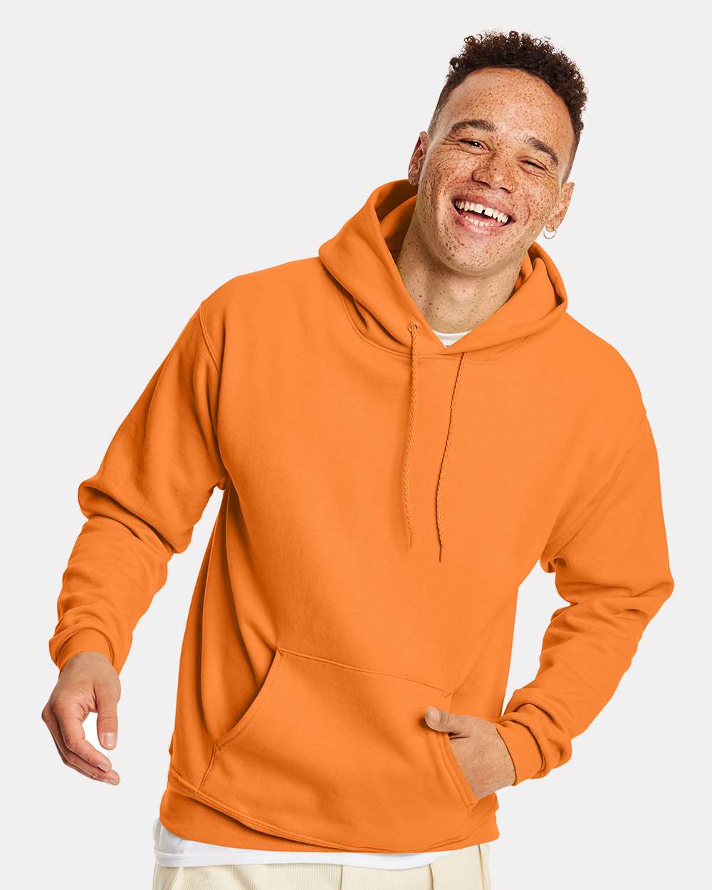 Unisex Ecosmart® Hooded Sweatshirt - OnModelFront - B22000133 - Tennessee Orange