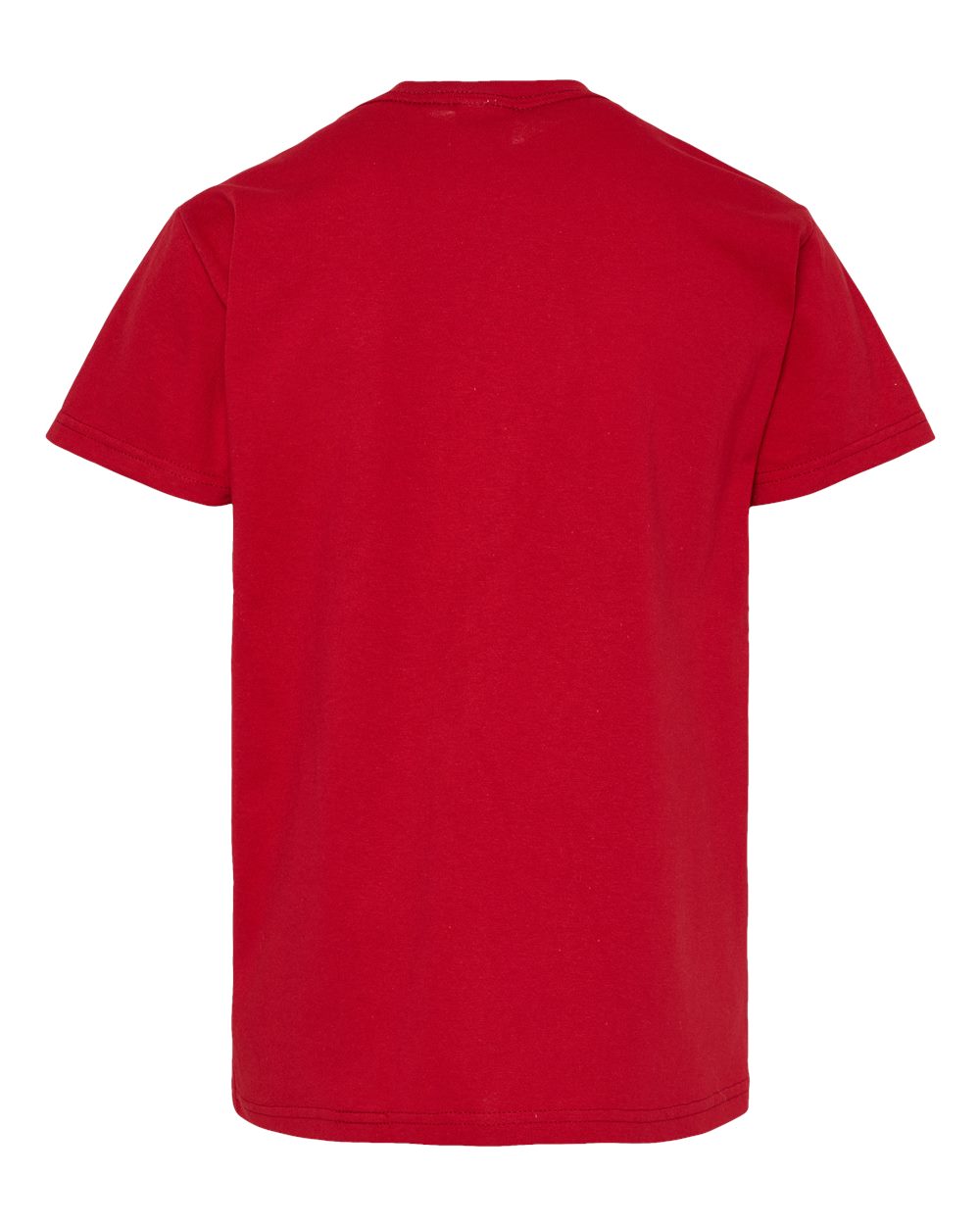 Youth Essential-T T-Shirt - Back - B31500012 - Athletic Crimson