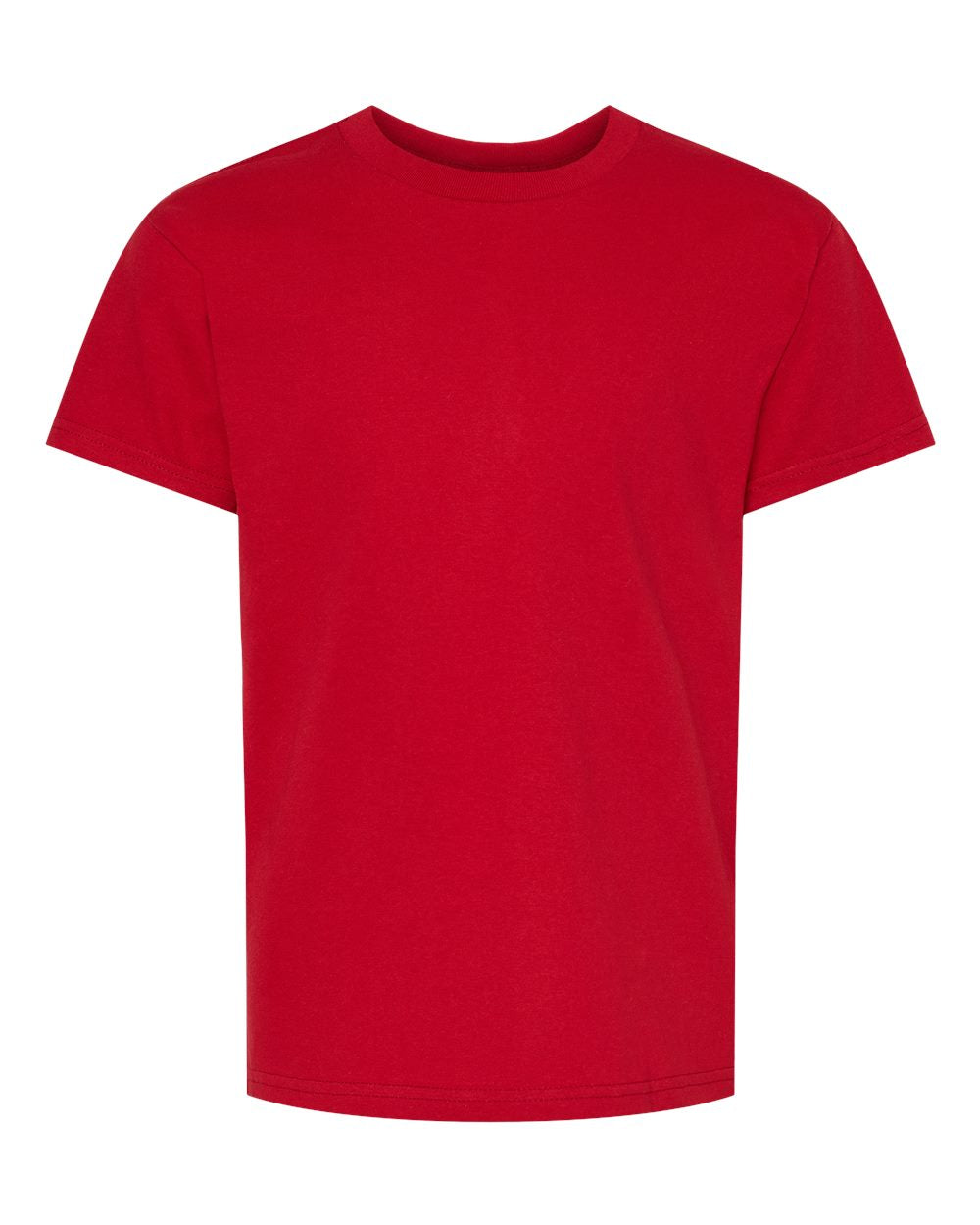 Youth Essential-T T-Shirt - Front - B31500012 - Athletic Crimson