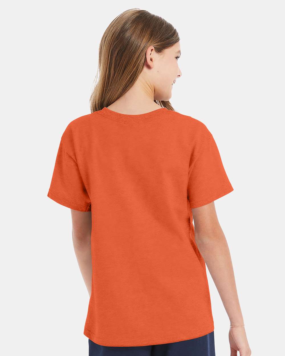 Youth Essential-T T-Shirt - OnModelBack - B31500112 - Texas Orange