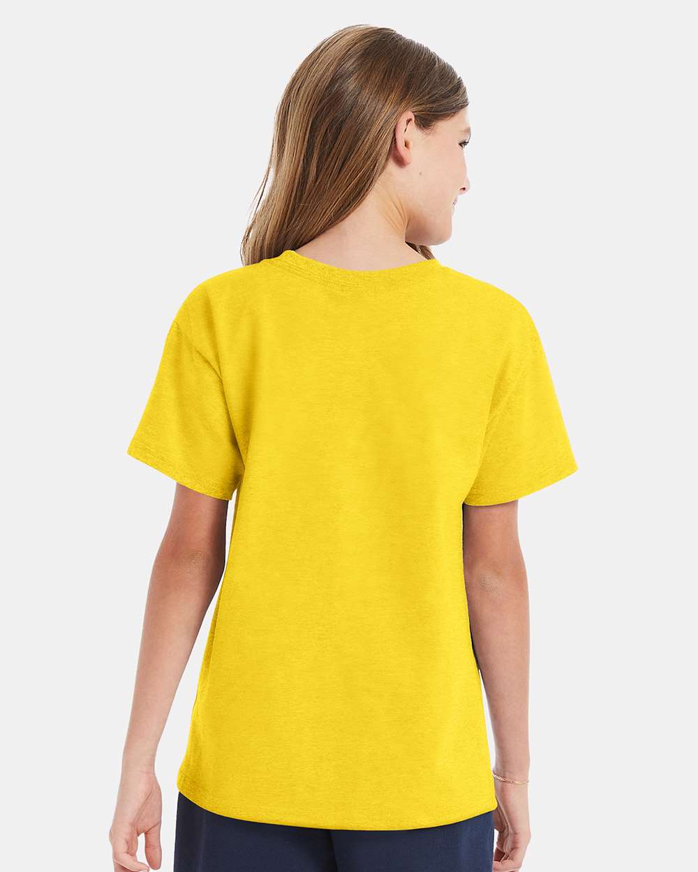 Youth Essential-T T-Shirt - OnModelBack - B31500132 - Athletic Yellow