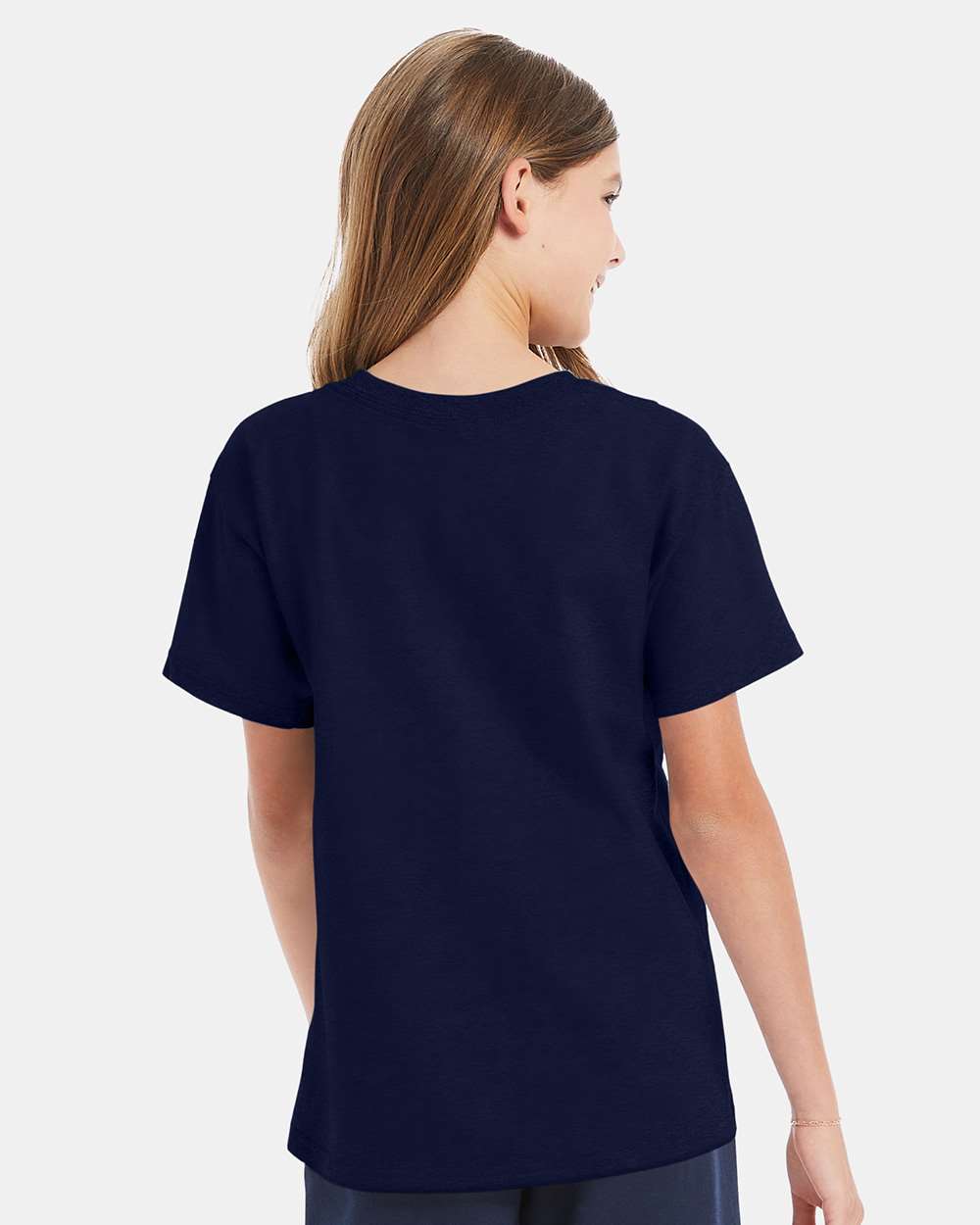 Youth Essential-T T-Shirt - OnModelBack - B31500652 - Navy