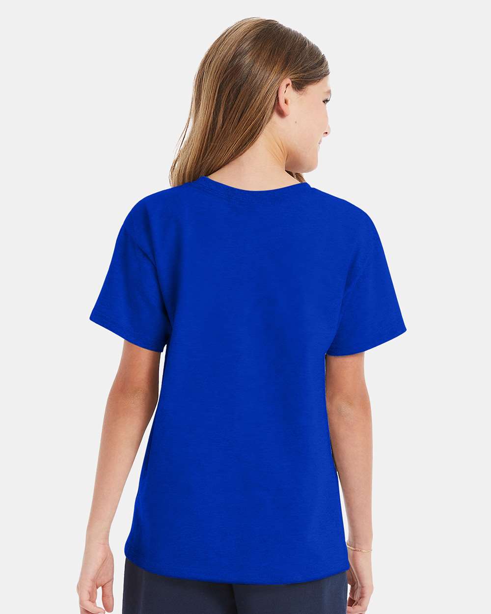 Youth Essential-T T-Shirt - OnModelBack - B31500752 - Athletic Royal