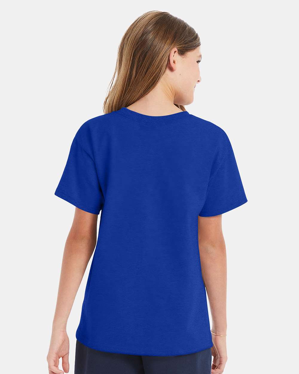 Youth Essential-T T-Shirt - OnModelBack - B31500882 - Deep Royal