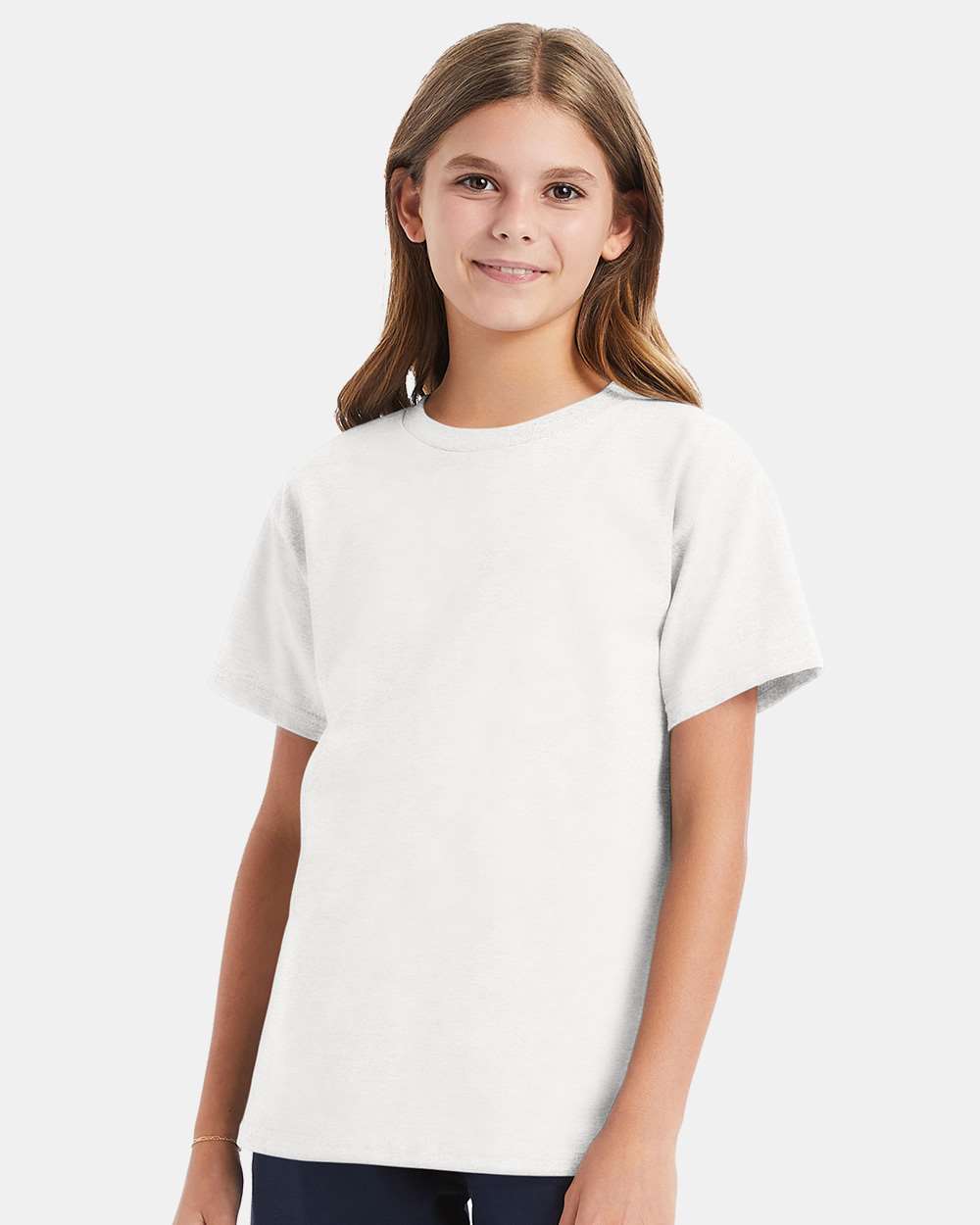 Youth Essential-T T-Shirt - OnModelFront - B31500002 - White