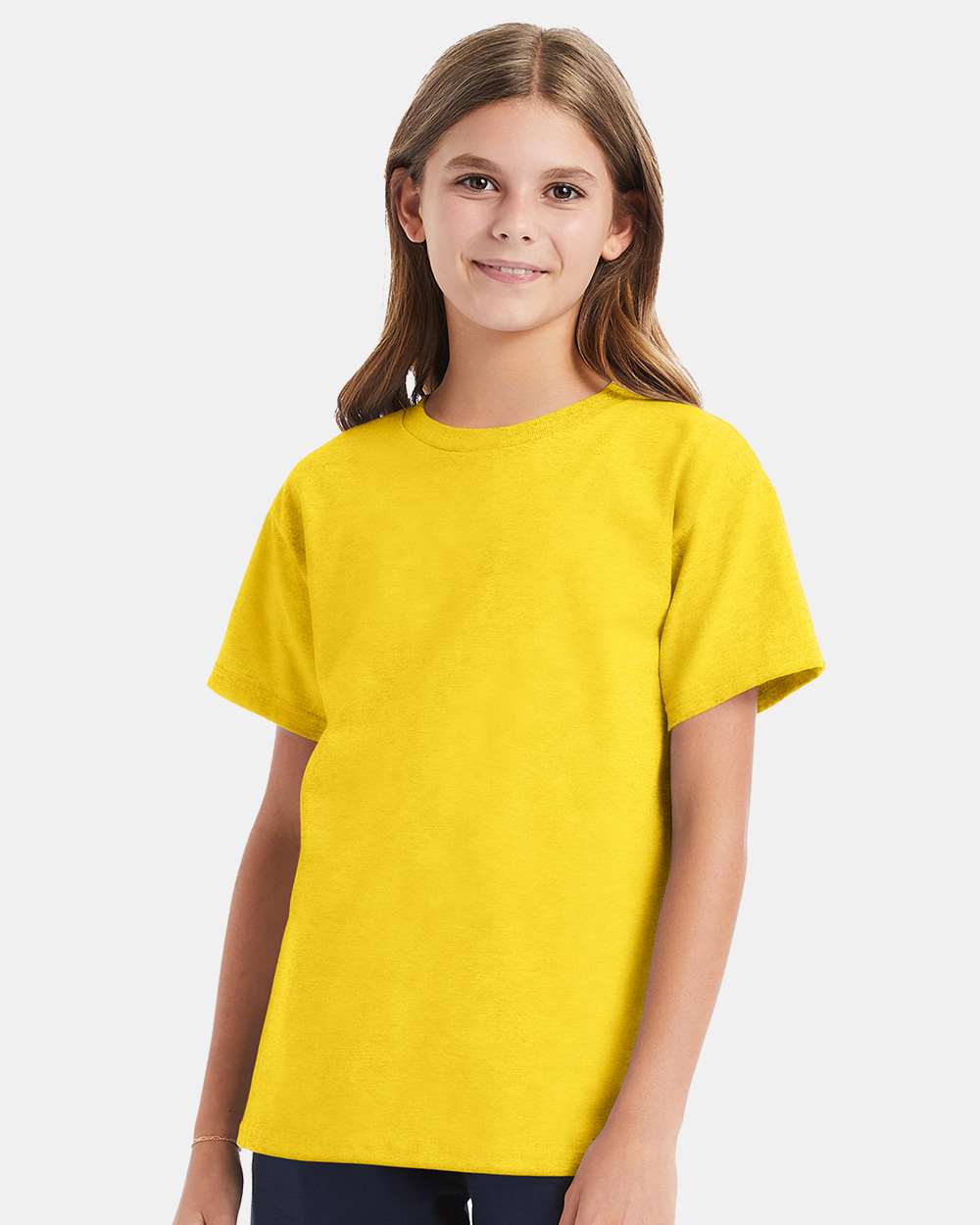 Youth Essential-T T-Shirt - OnModelFront - B31500132 - Athletic Yellow