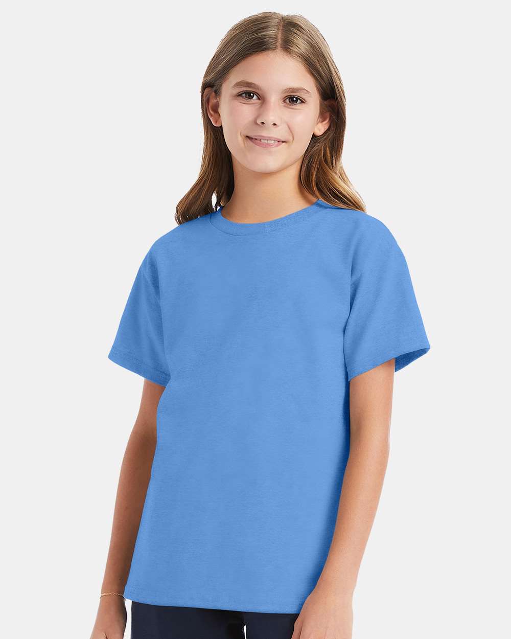 Youth Essential-T T-Shirt - OnModelFront - B31500262 - Carolina Blue