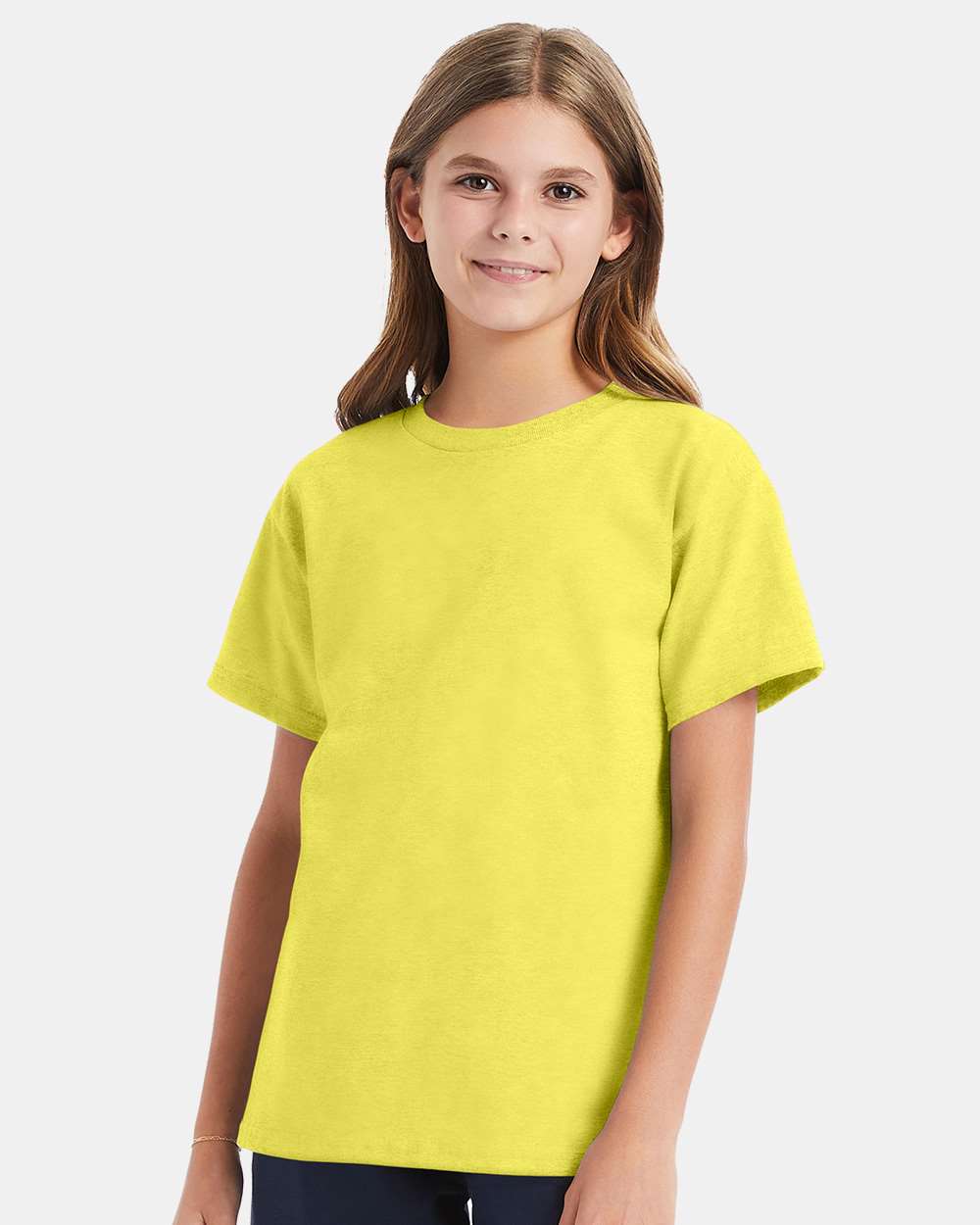 Youth Essential-T T-Shirt - OnModelFront - B31500412 - Yellow