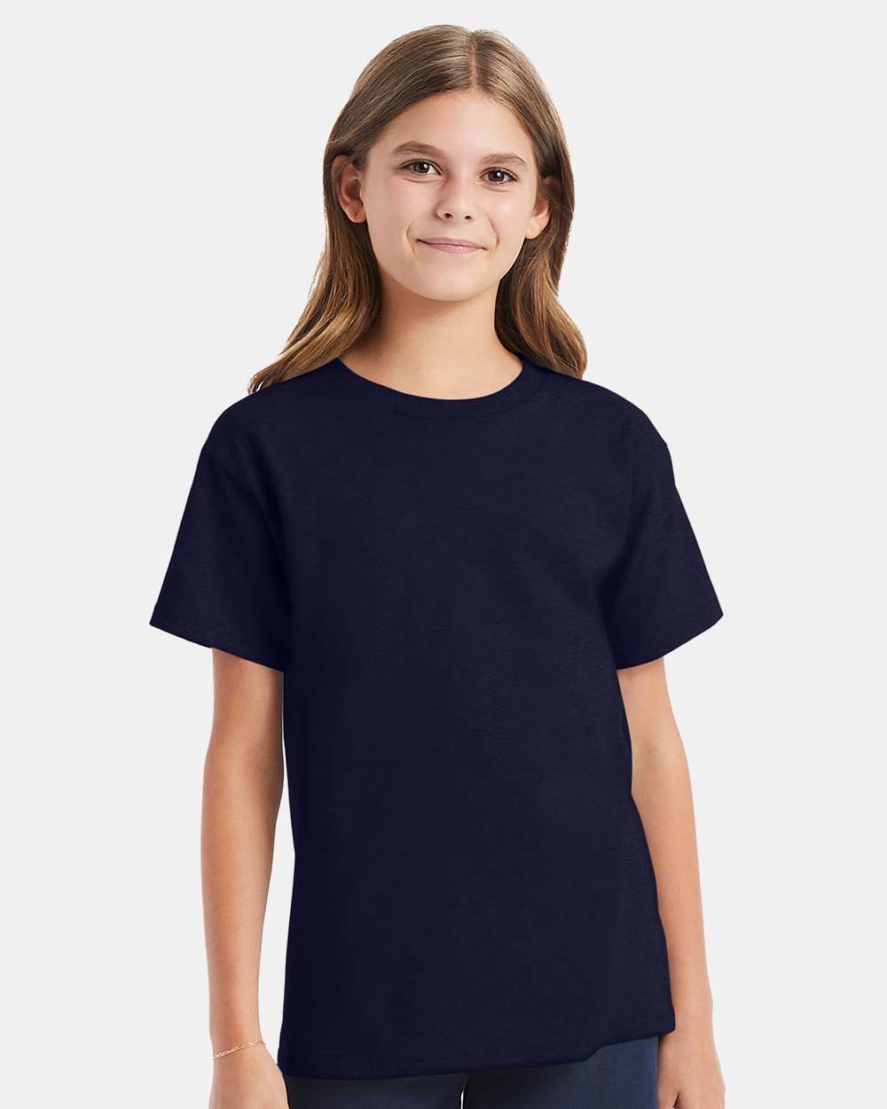 Youth Essential-T T-Shirt - OnModelFront - B31500692 - Athletic Navy