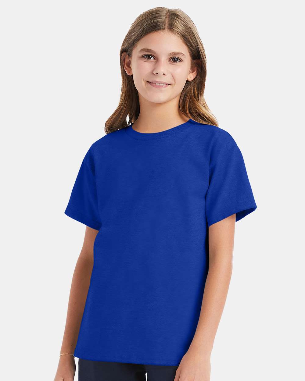 Youth Essential-T T-Shirt - OnModelFront - B31500882 - Deep Royal