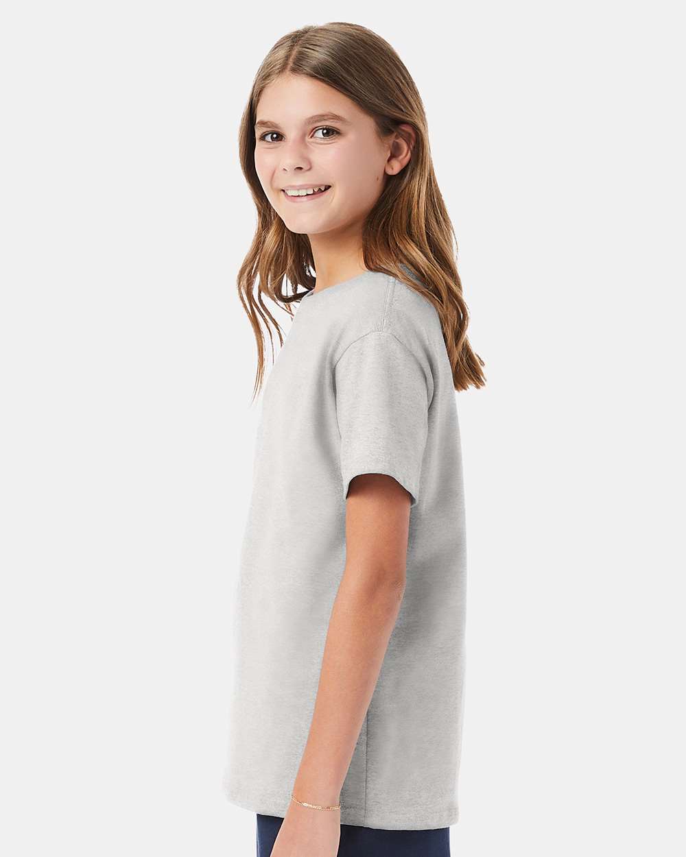 Youth Essential-T T-Shirt - OnModelSide - B31500022 - Ash
