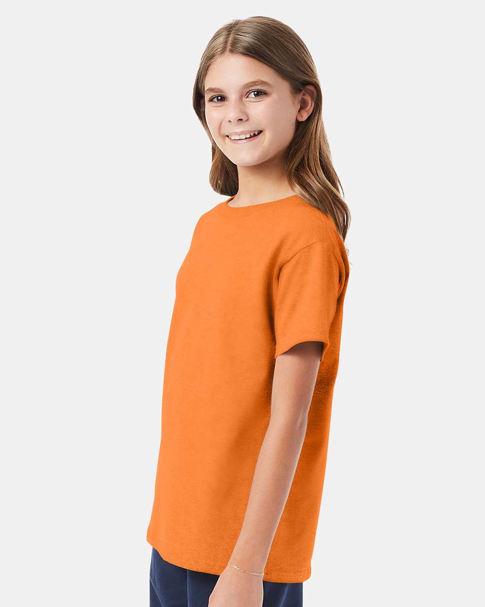 Youth Essential-T T-Shirt - OnModelSide - B31500042 - Tennessee Orange