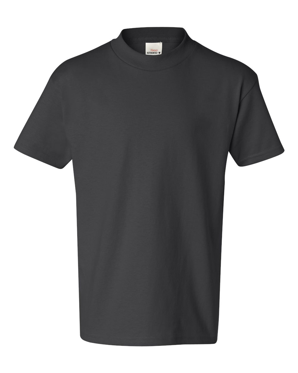 Youth Authentic T-Shirt - Front - B31600352 - Smoke Grey