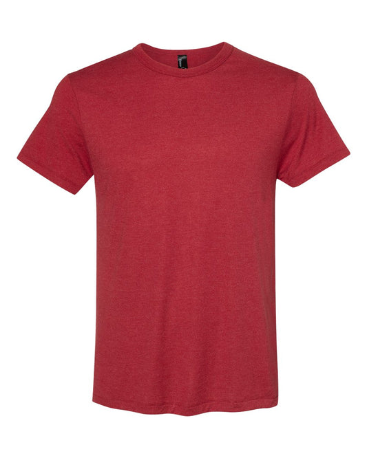 Men's Modal Triblend T-Shirt - Front - B36100702 - Carmine Red Triblend