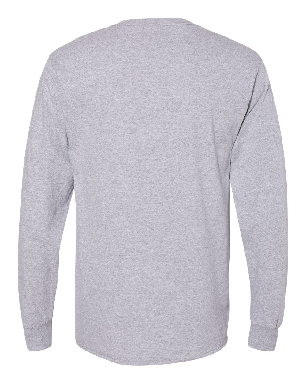 Unisex Workwear Long Sleeve Pocket T-Shirt - Back - B25100583 - Light Steel