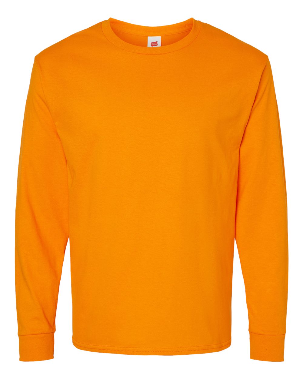Essential-T Long Sleeve T-Shirt - Front - B04000333 - Tennessee Orange