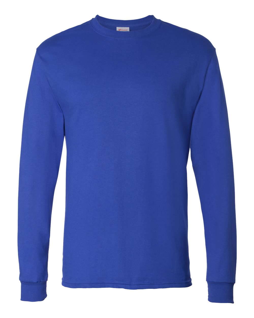 Essential-T Long Sleeve T-Shirt - Front - B04000883 - Deep Royal