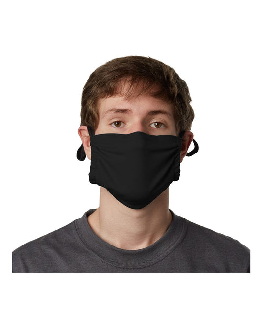 2-Ply Cotton Pocket Face Mask - Front - B01800500 - Black