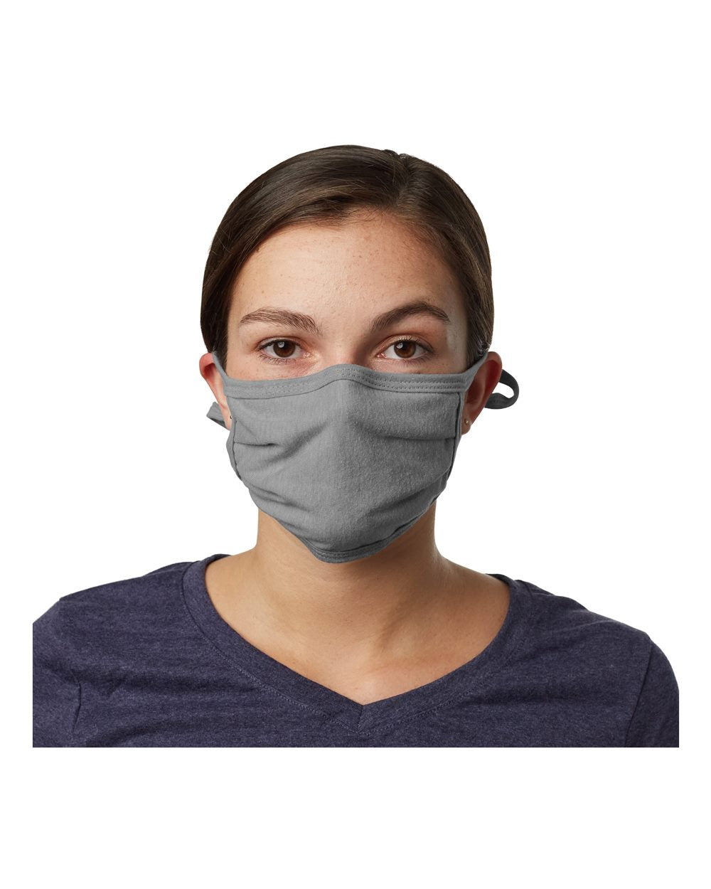 X-Temp™ 2-Ply Adjustable Face Mask - Front - B02000130 - Concrete Grey