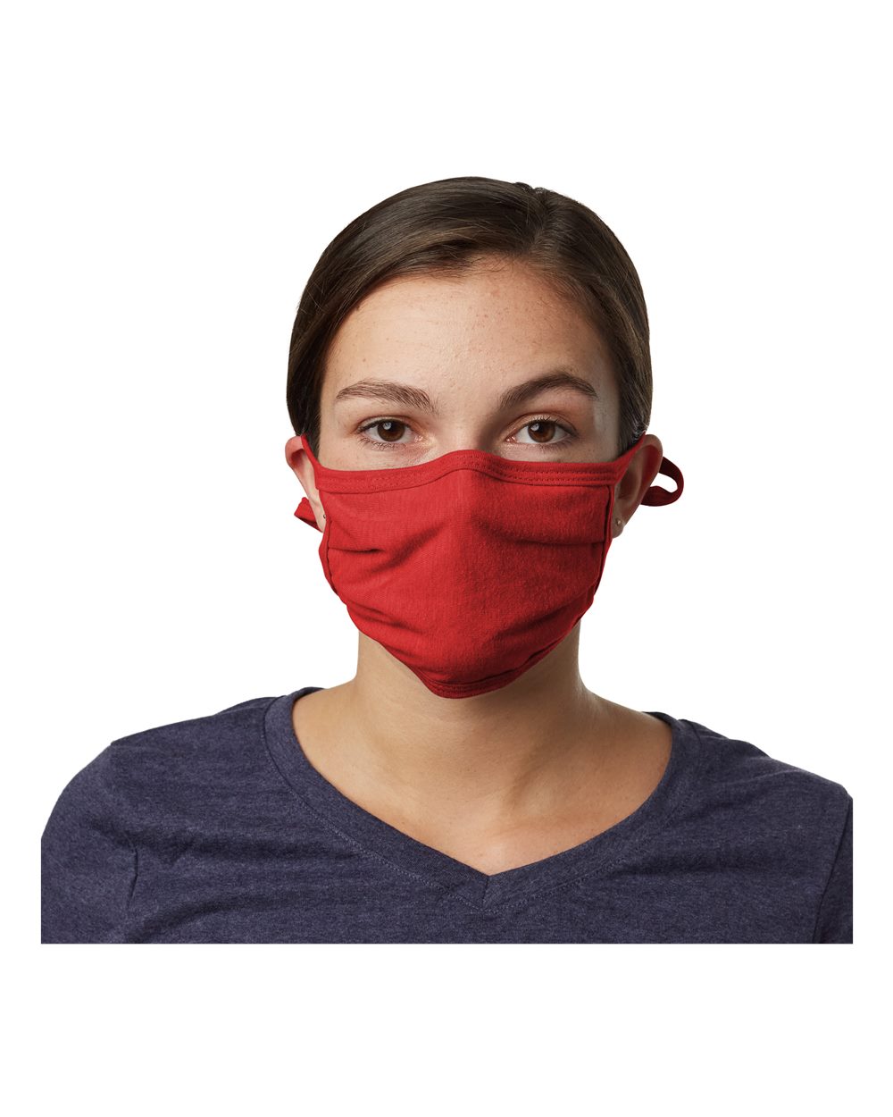 X-Temp™ 2-Ply Adjustable Face Mask - Front - B02000220 - Deep Red