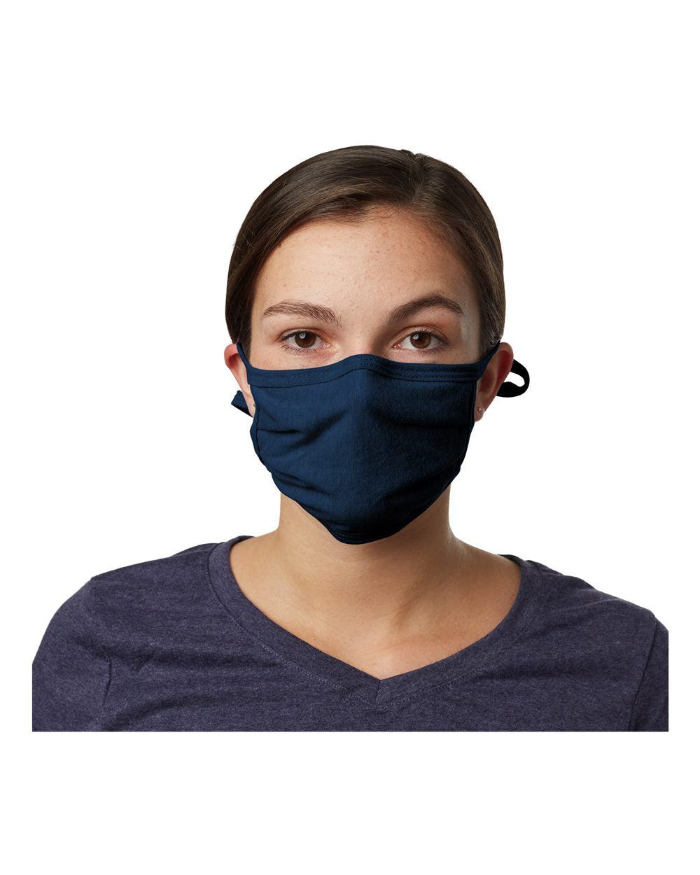 X-Temp™ 2-Ply Adjustable Face Mask - Front - B02000650 - Navy