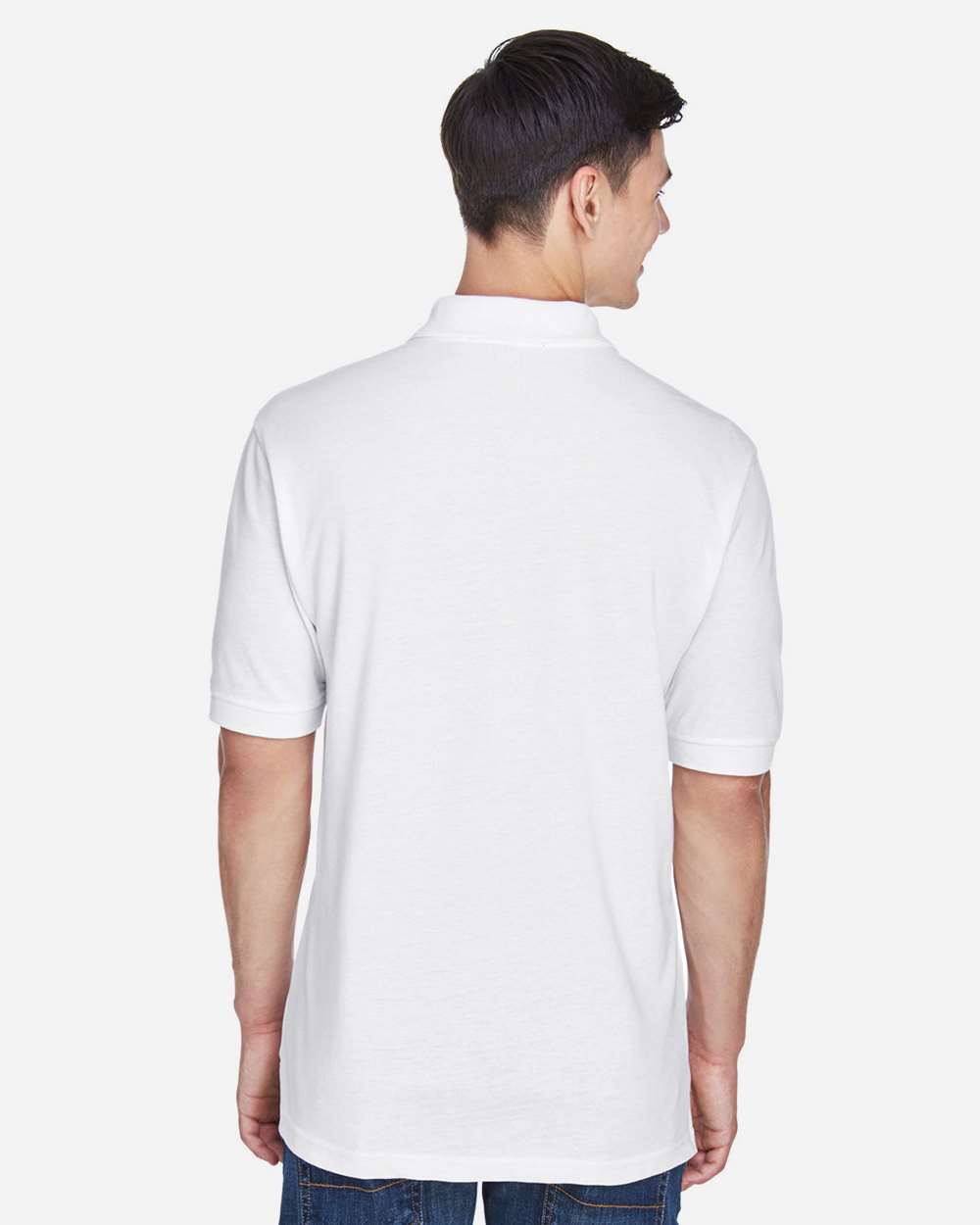 Men's Easy Blend™ Polo - OnModelBack - B203B9002 - White