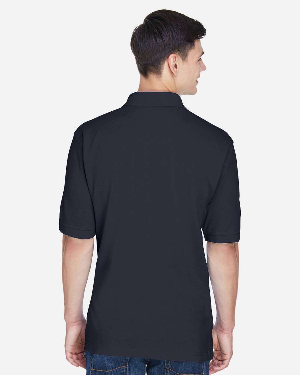 Men's Easy Blend™ Polo - OnModelBack - B203B9102 - Navy