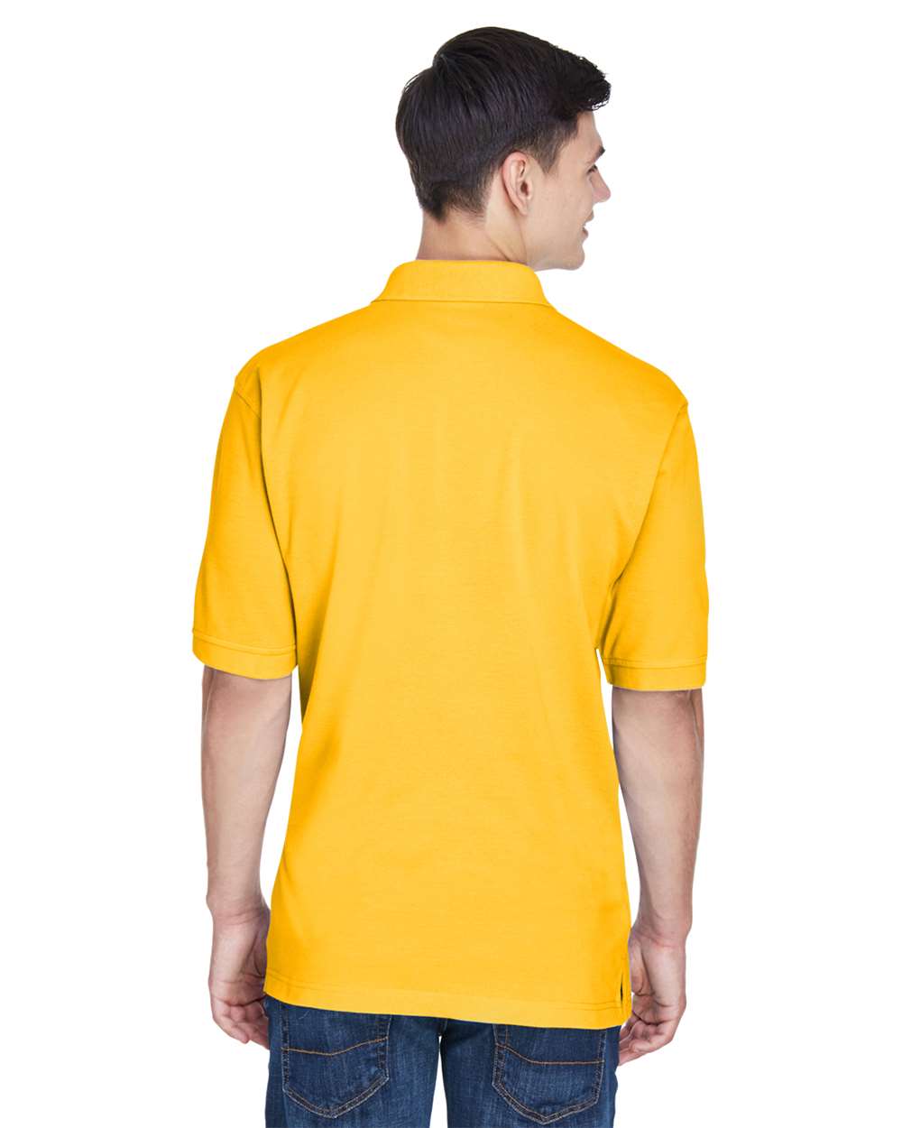 Men's Easy Blend™ Polo - OnModelBack - B203B9122 - Sunray Yellow
