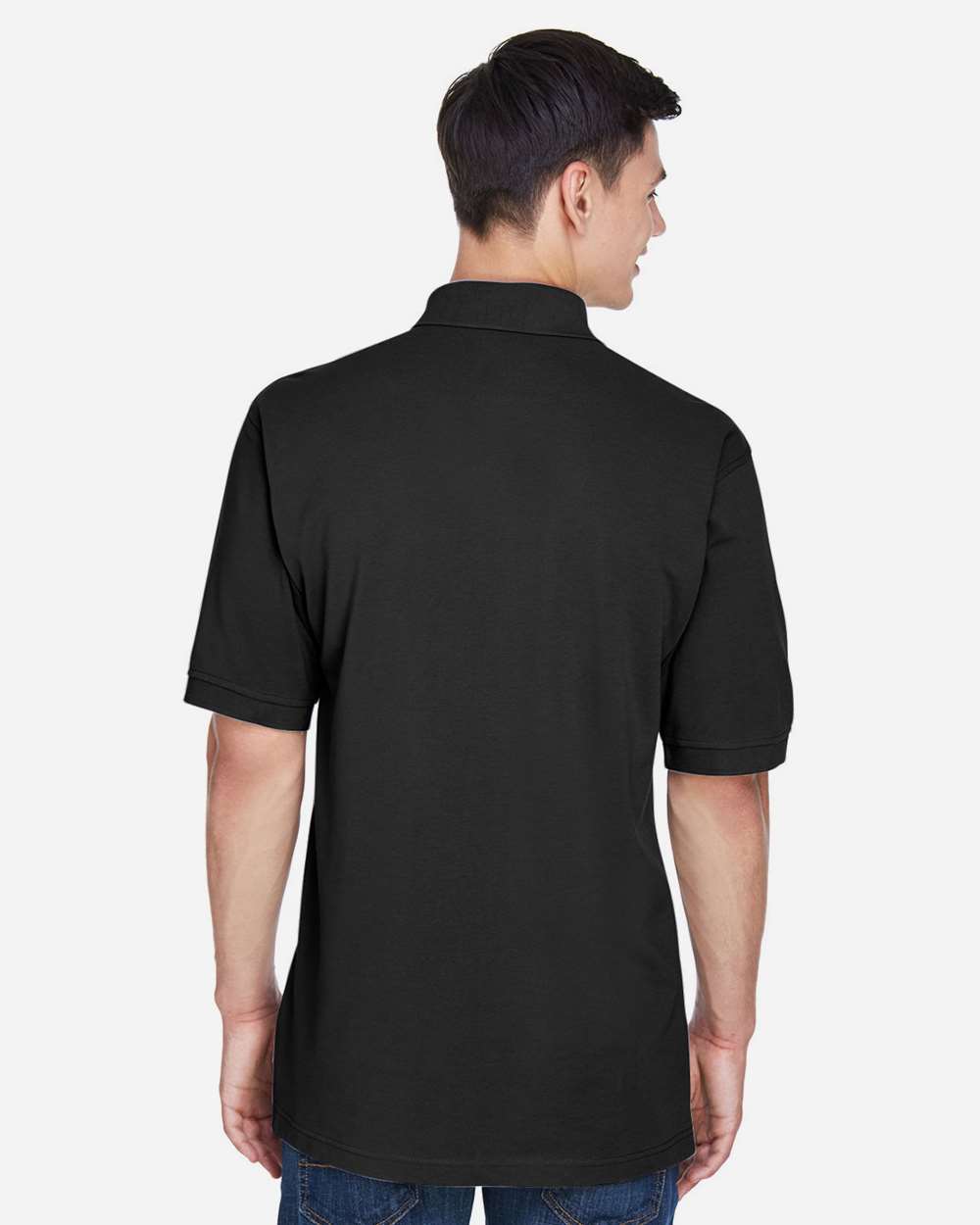 Men's Easy Blend™ Polo - OnModelBack - B203B9502 - Black